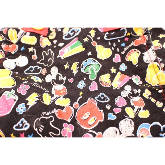 Disneyland Resort Mickey Mouse All Over Print Tote Bag 100% Cotton Book Bag Vtg - Picture 5 of 16